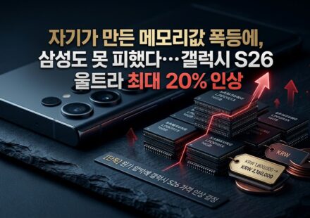 갤럭시 S26 울트라 가격 인상 – 메모리 값 폭등